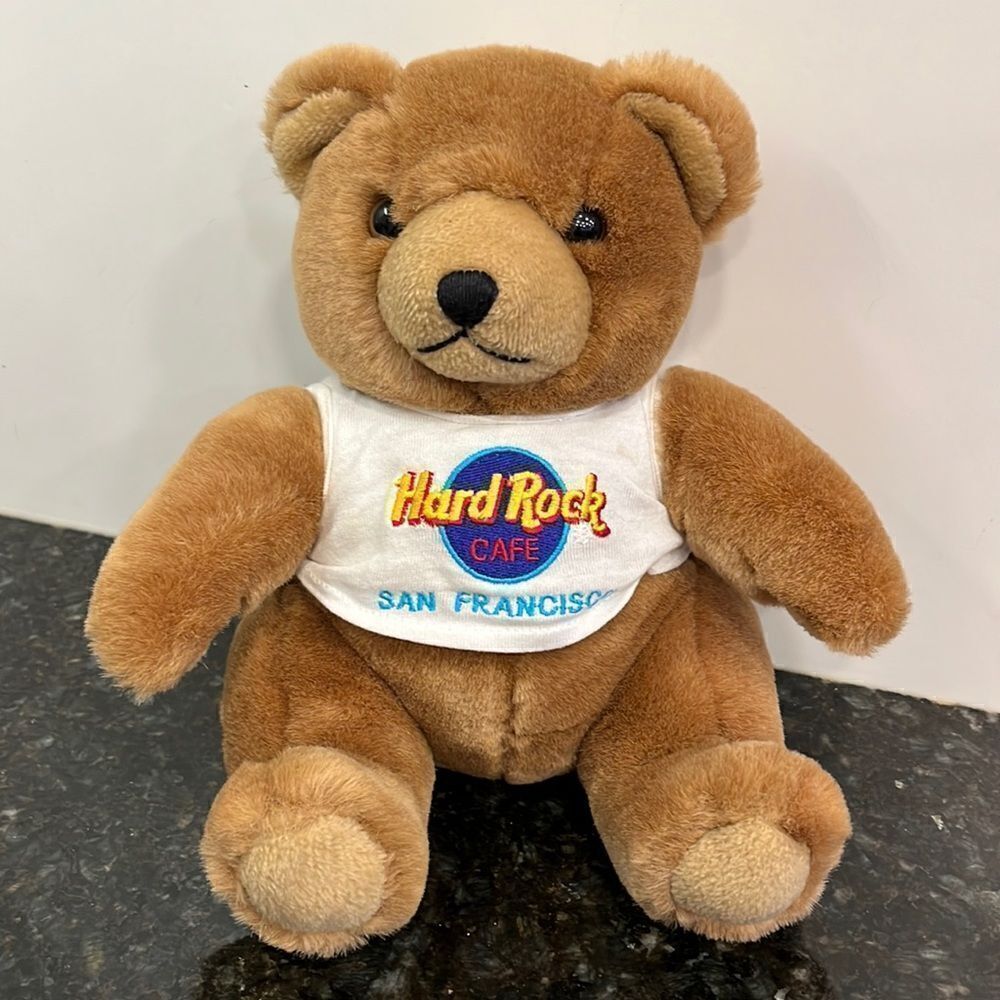 Hard Rock Cafe Stuffed Animal Teddy Bear San Francisco Plush